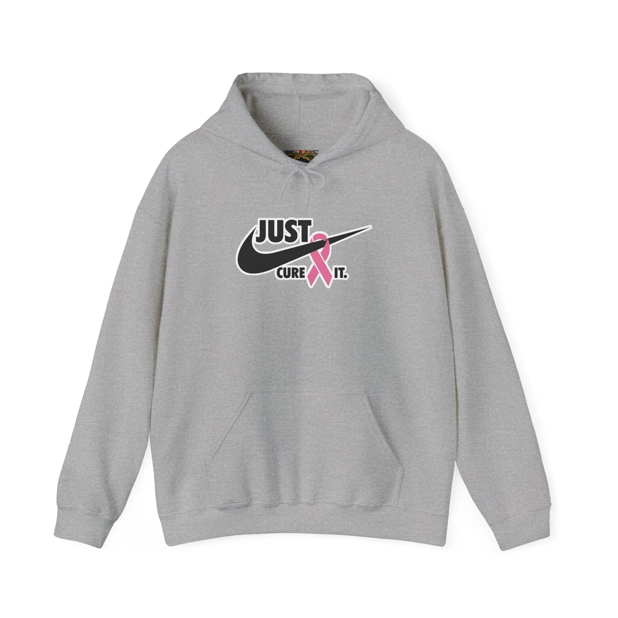 Just Cure It Unisex Hoodie - Support Breast Cancer Awareness