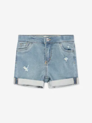 Levi's Wear Girls Roll Up Denim Shorts in Blue
