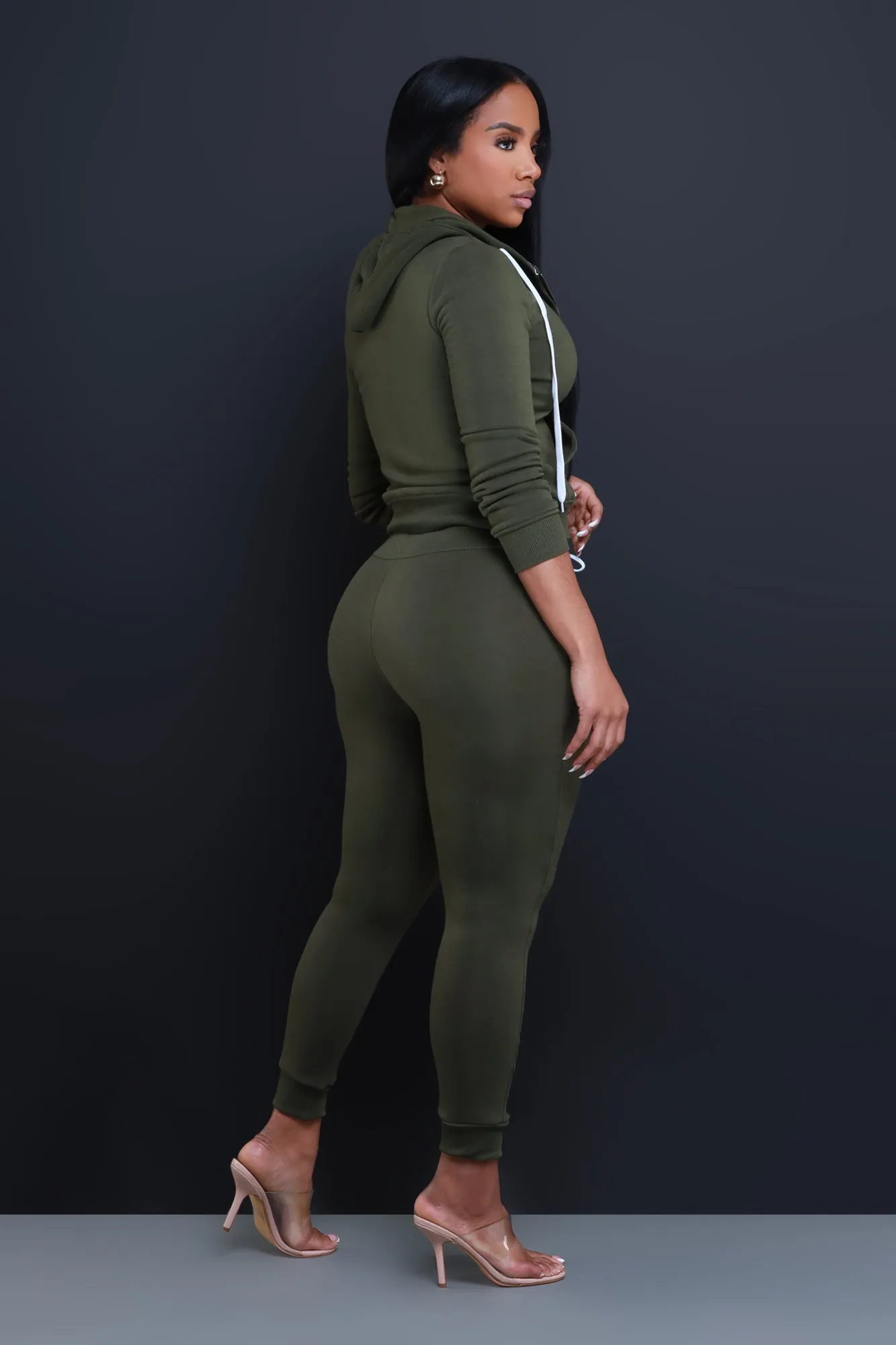Like That Jogger Set - Olive