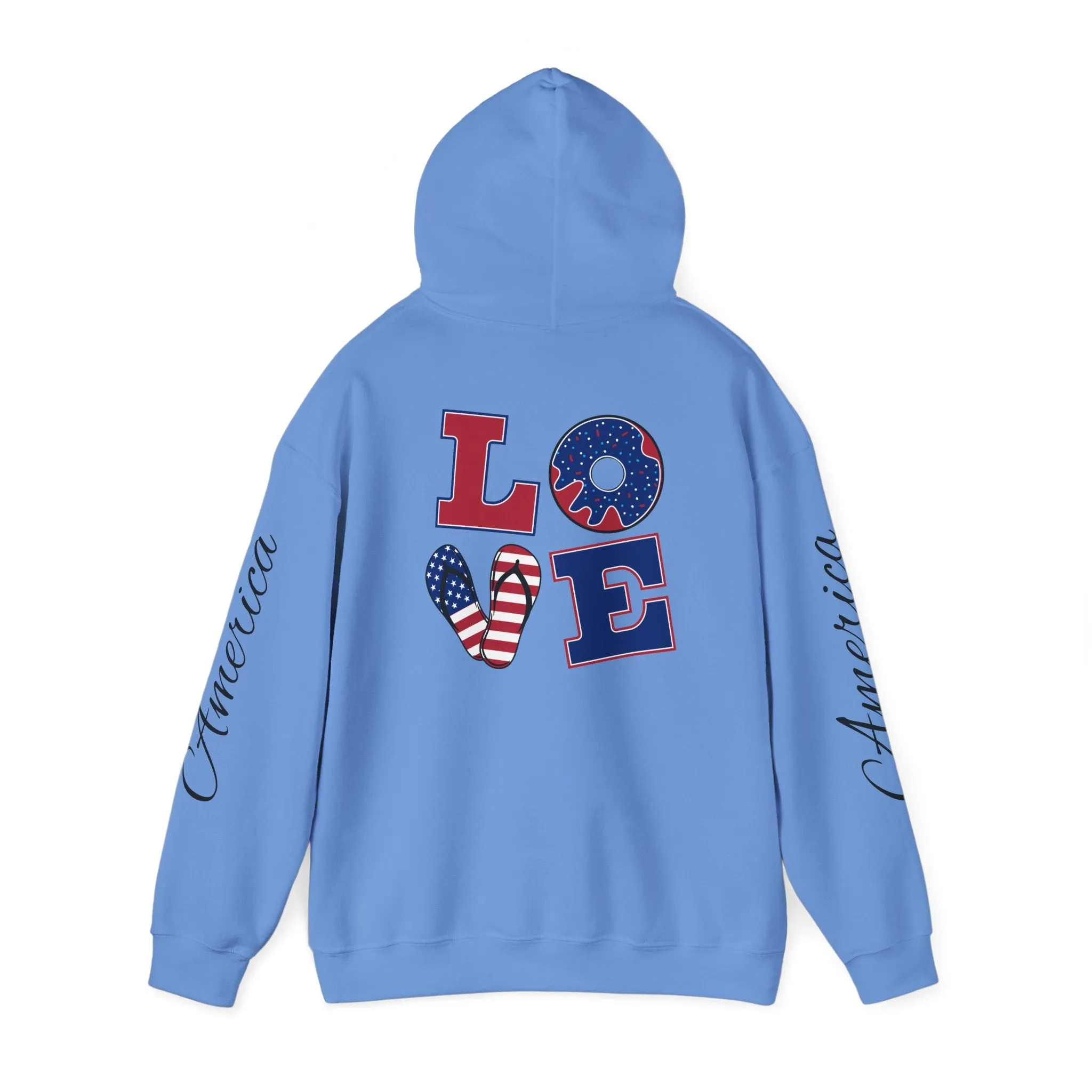 Love printed Heavy Blend™ Hooded Sweatshirt