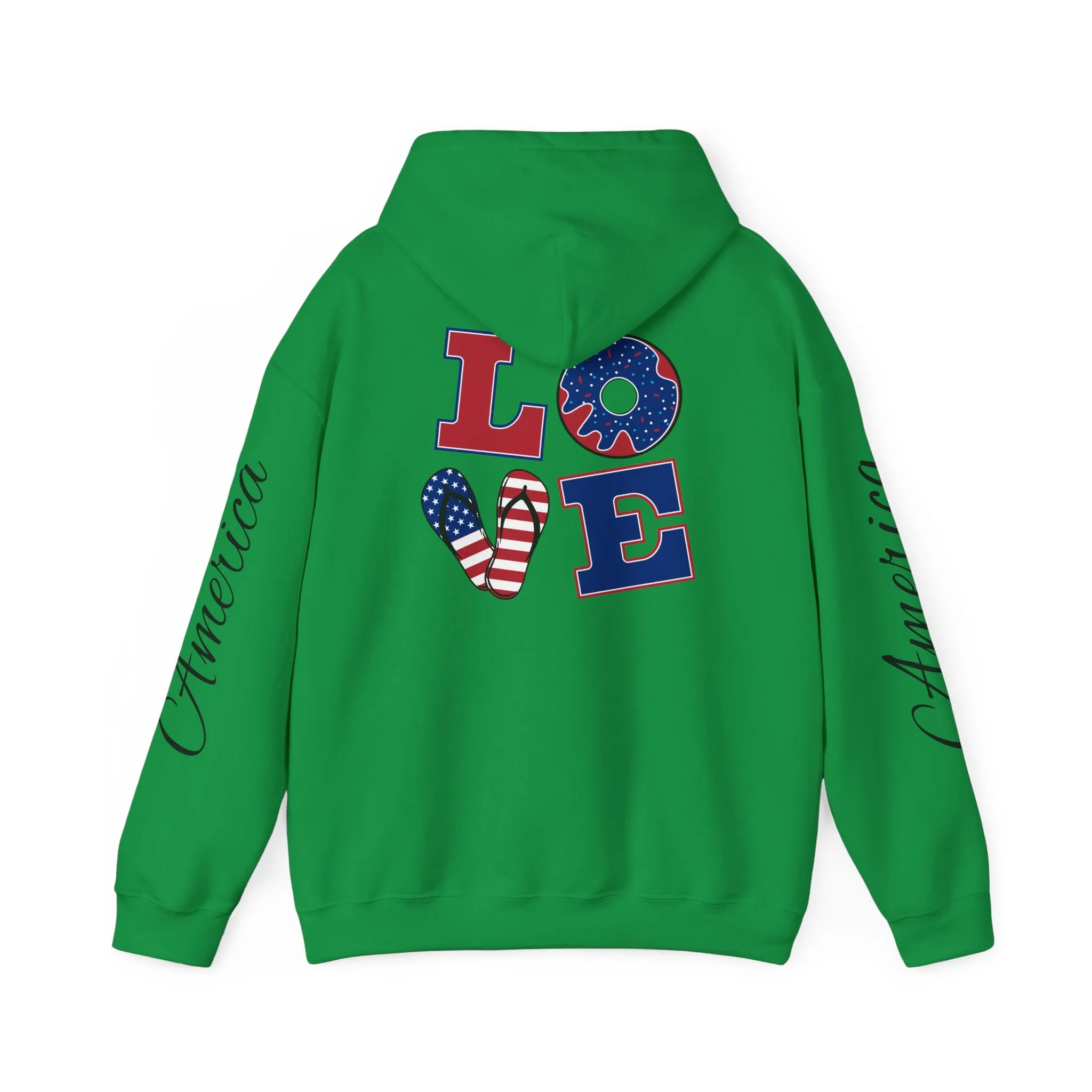 Love printed Heavy Blend™ Hooded Sweatshirt