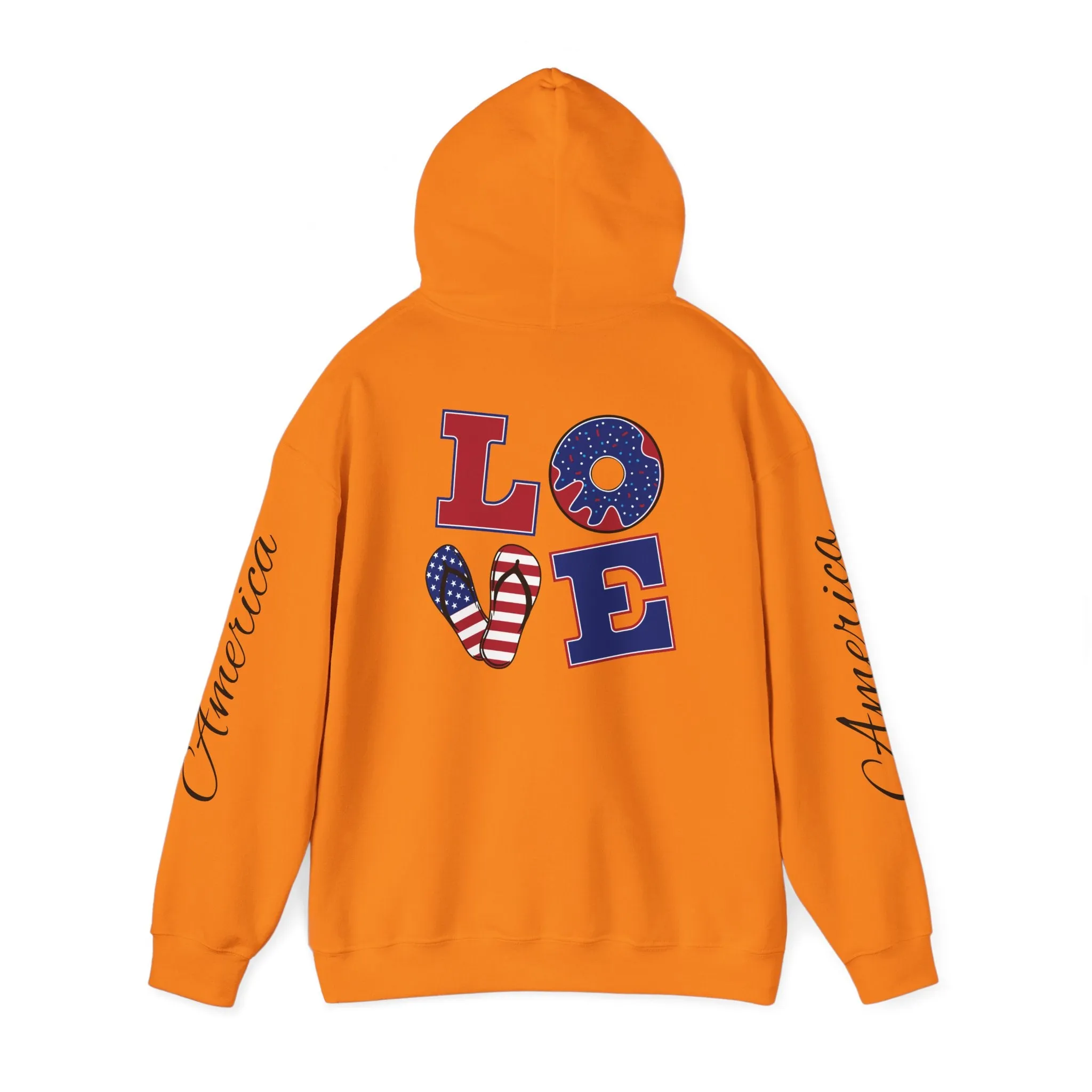 Love printed Heavy Blend™ Hooded Sweatshirt
