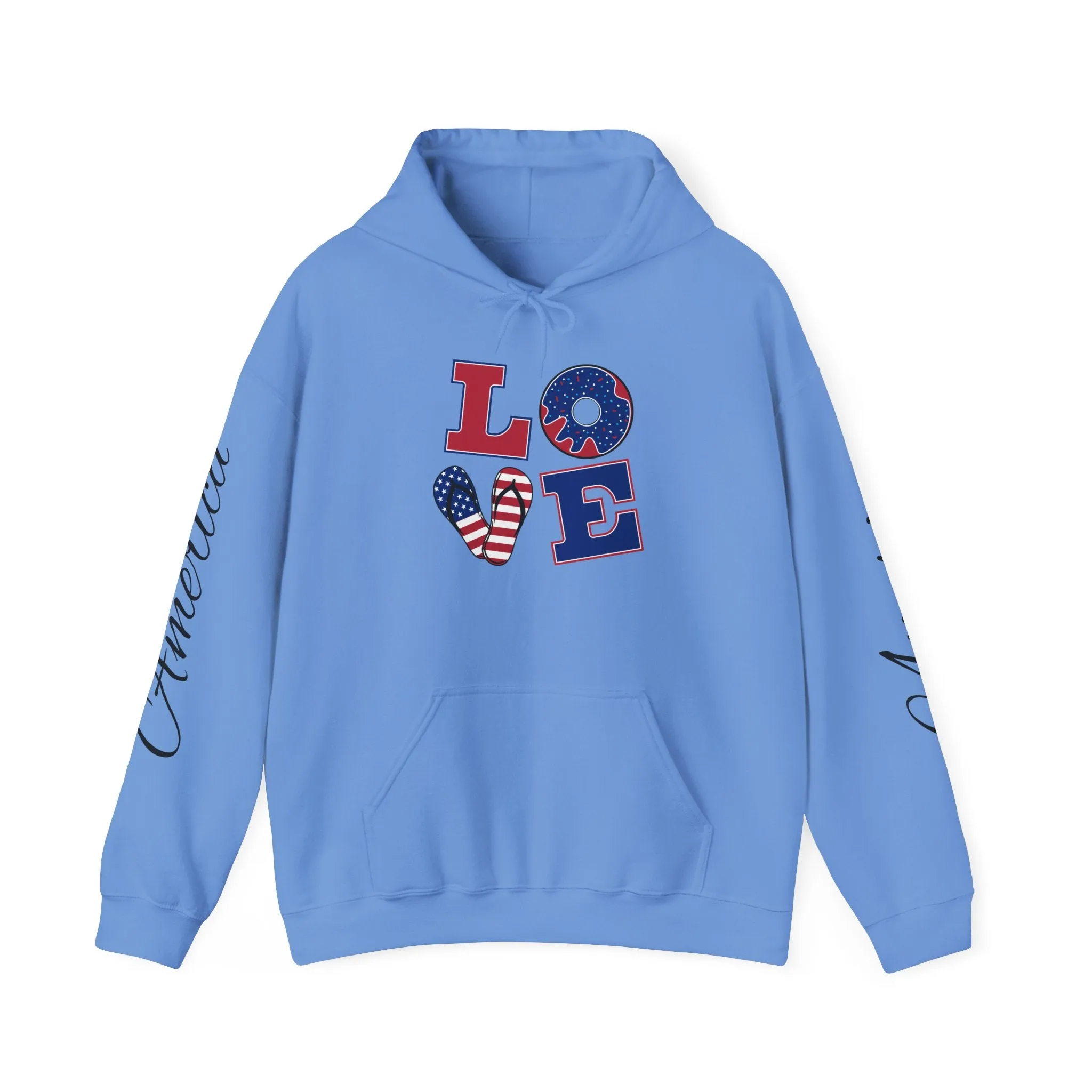 Love printed Heavy Blend™ Hooded Sweatshirt