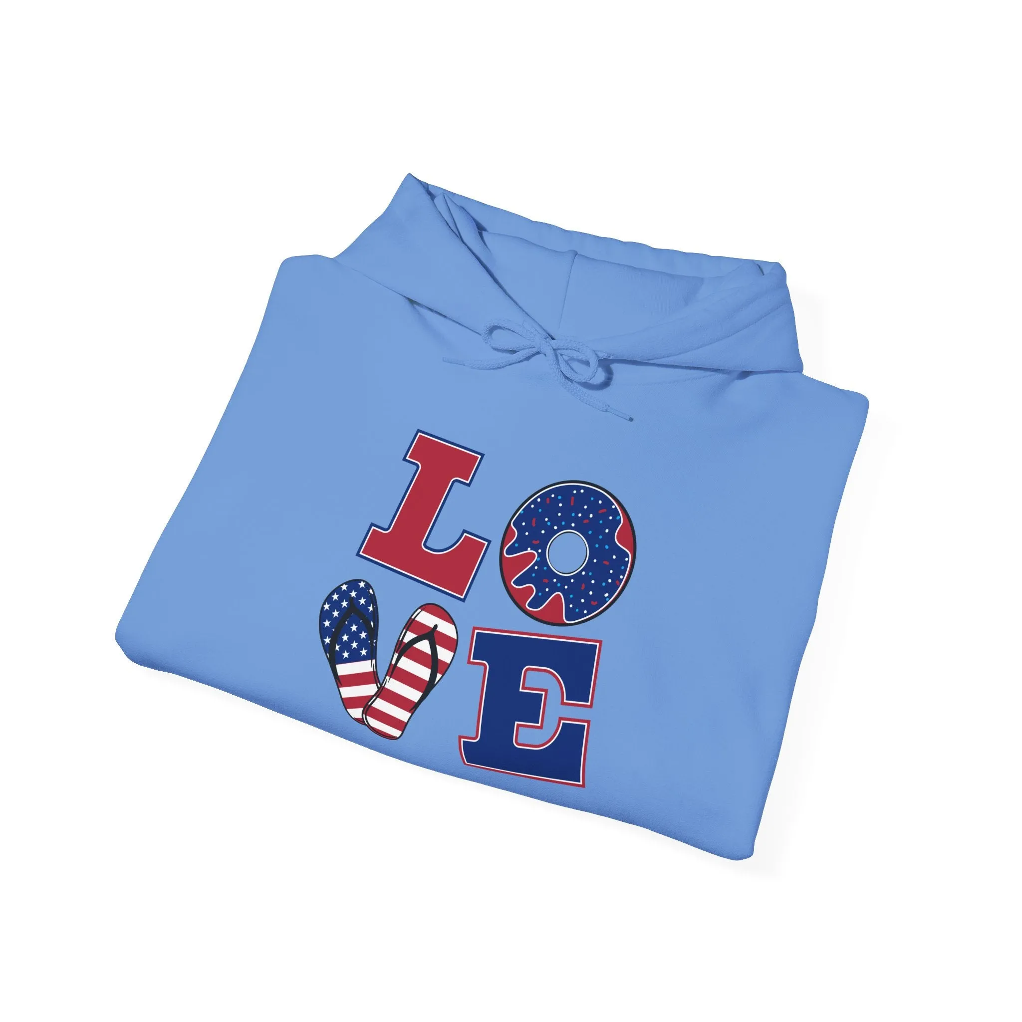 Love printed Heavy Blend™ Hooded Sweatshirt