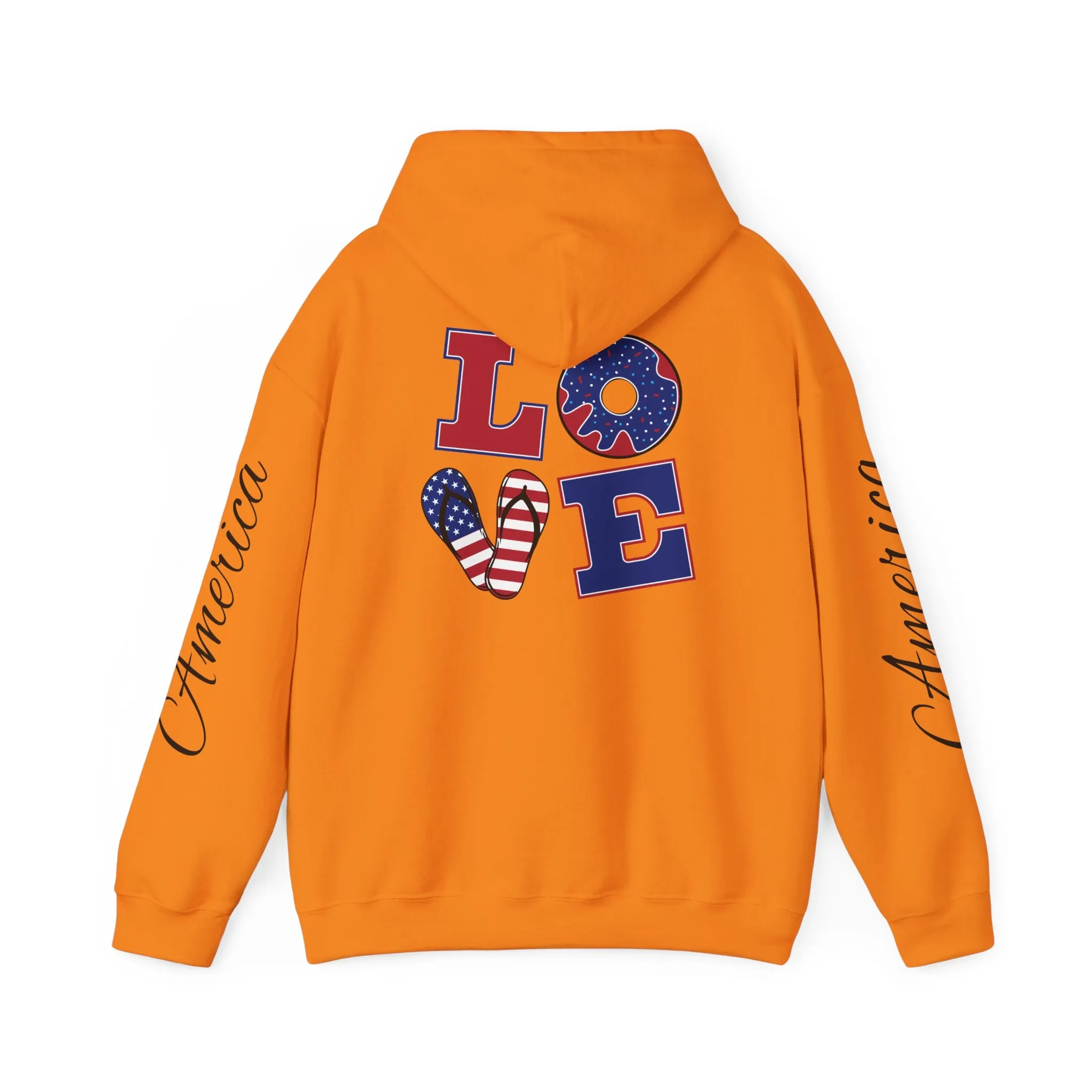 Love printed Heavy Blend™ Hooded Sweatshirt