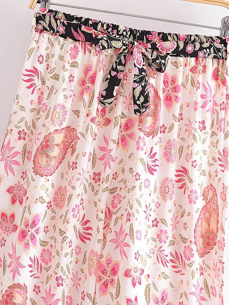 Medea Boho Wide Leg Pants