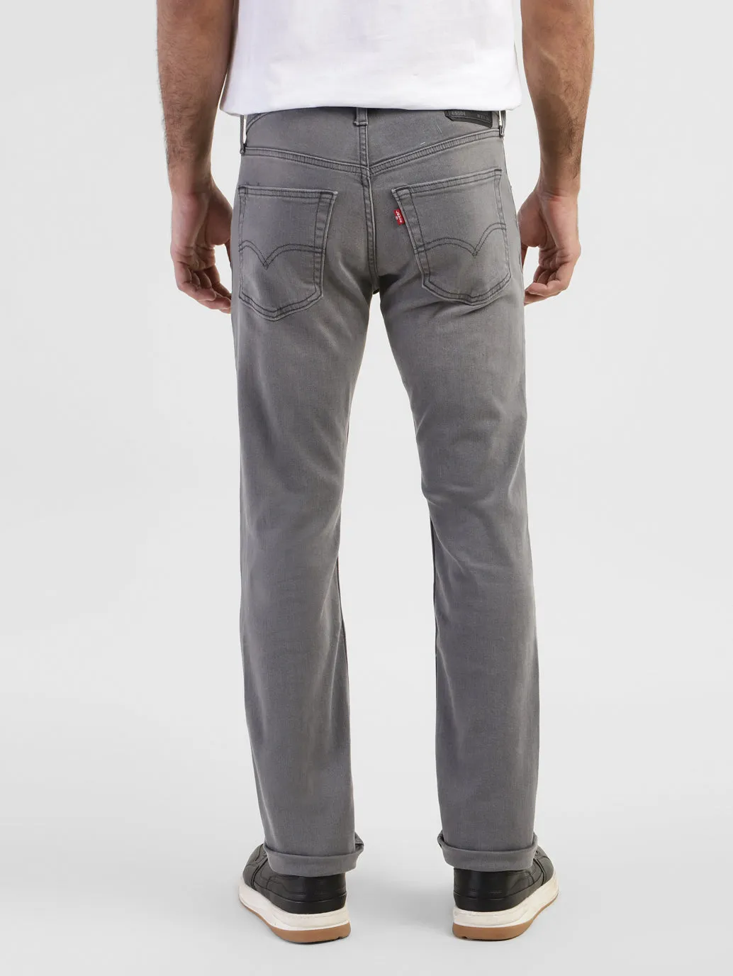 Men's 65504 Grey Skinny Fit Mid Rise Jeans