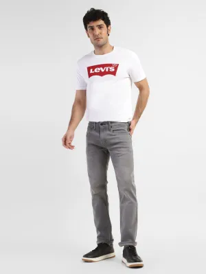 Men's 65504 Grey Skinny Fit Mid Rise Jeans