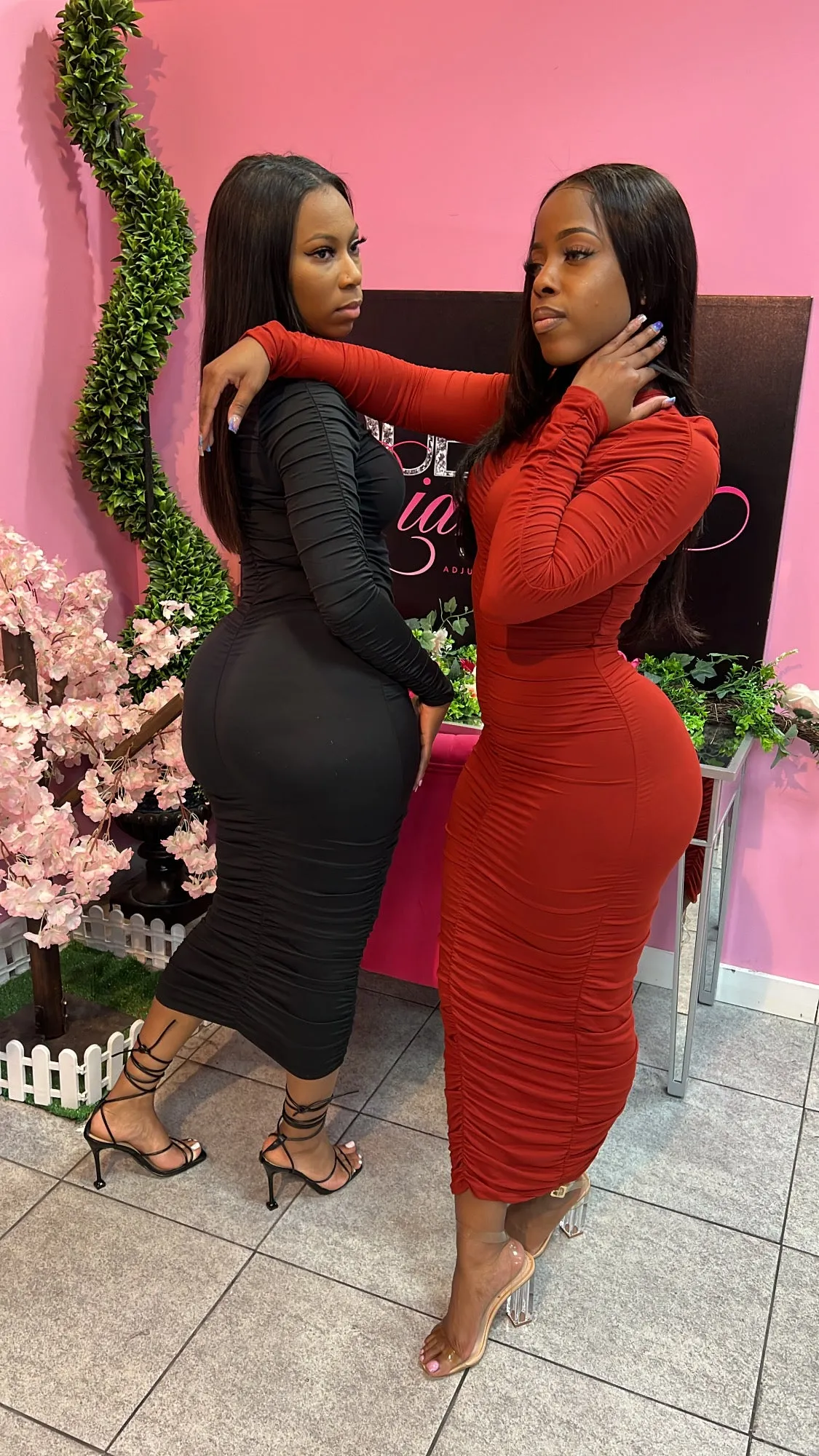 Misses Dress - Wine Red