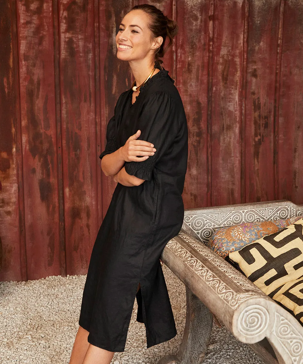 Nydela Smock-Sleeve Dress