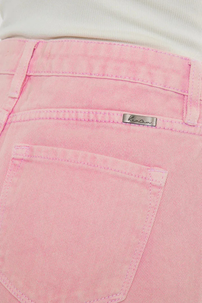 Octavia High Rise Shorts - PINK