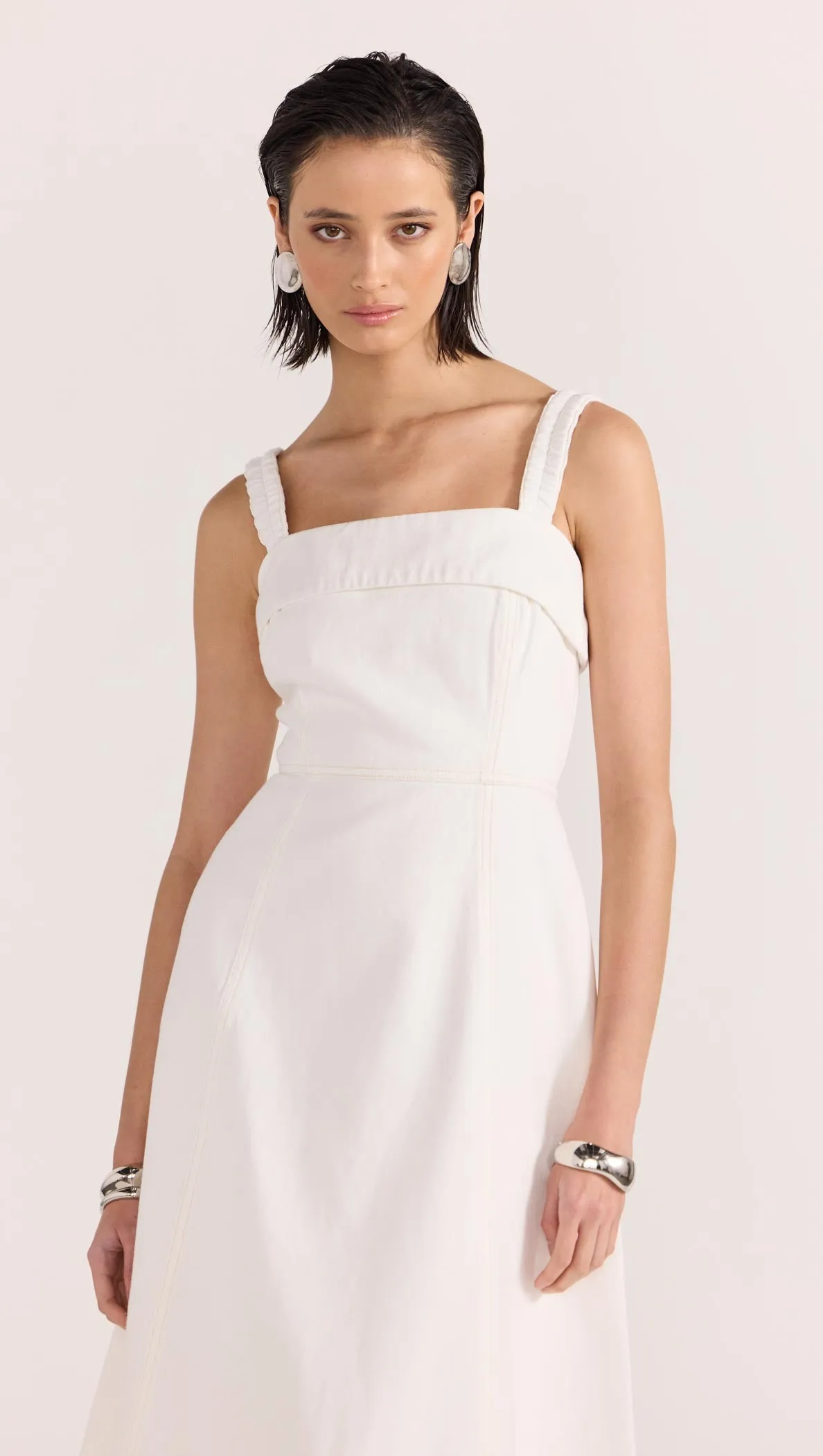 OLYMPIA DENIM SUNDRESS