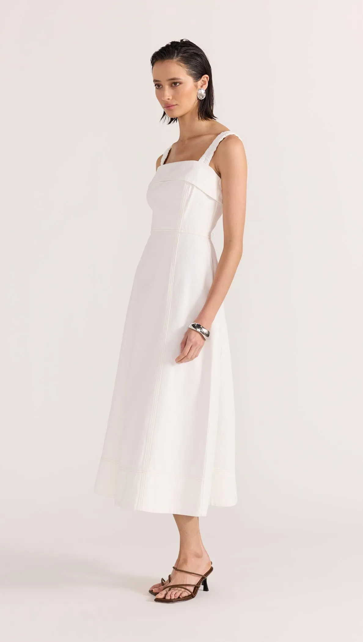 OLYMPIA DENIM SUNDRESS