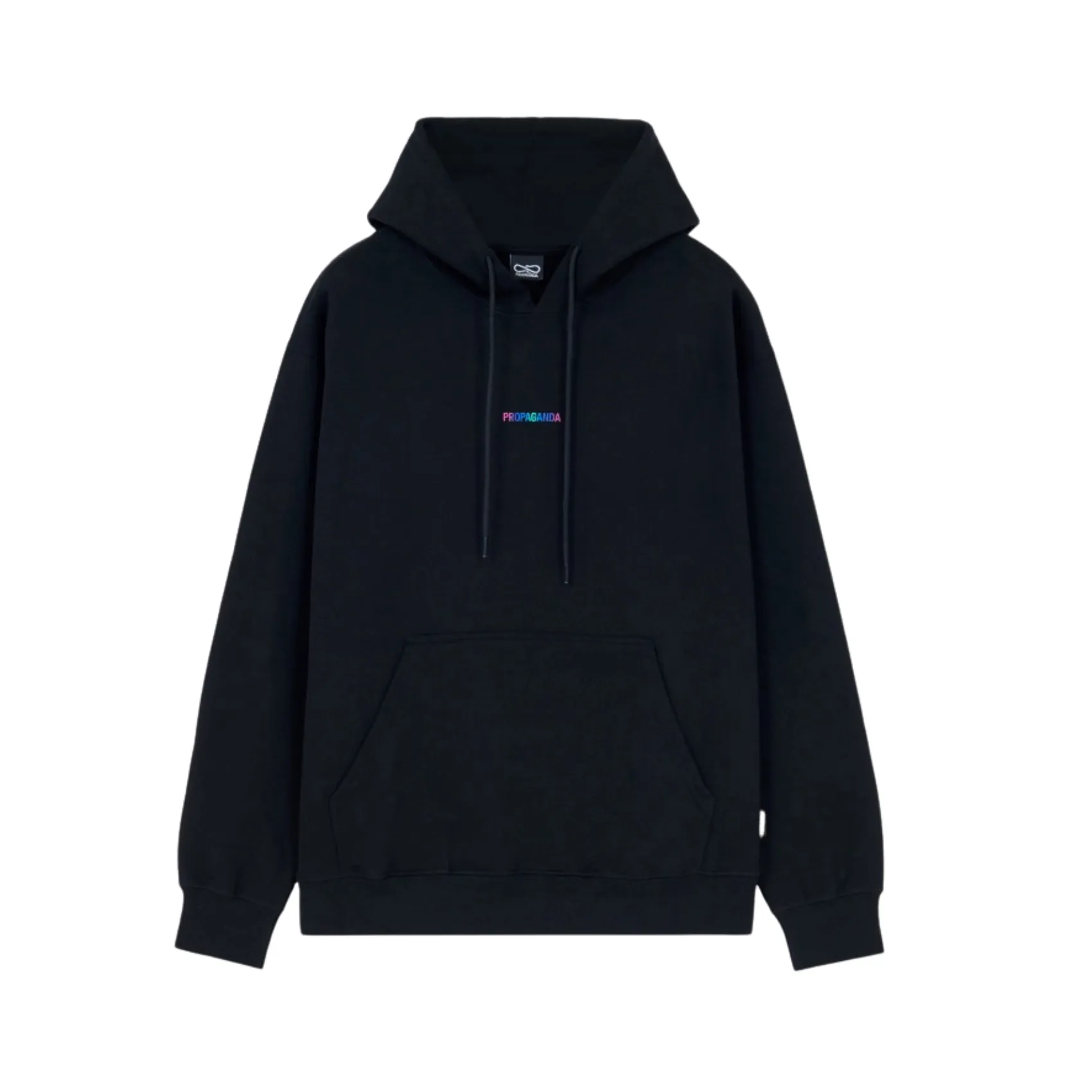 Propaganda Ribs Gradient Hoodie - Black