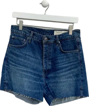 Rag & Bone Blue Denim Cut-Off Shorts EU 27