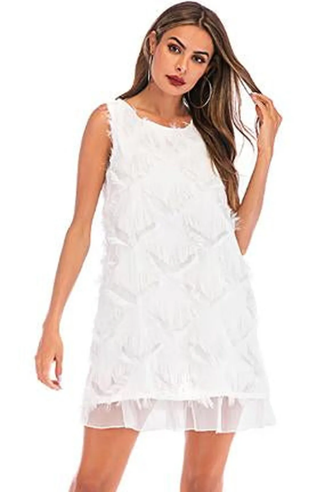 RAVEN - SHEER BURN OUT DRESS