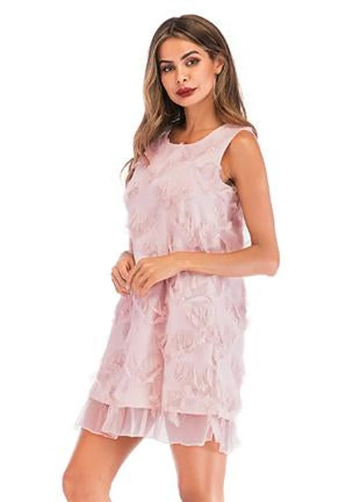 RAVEN - SHEER BURN OUT DRESS