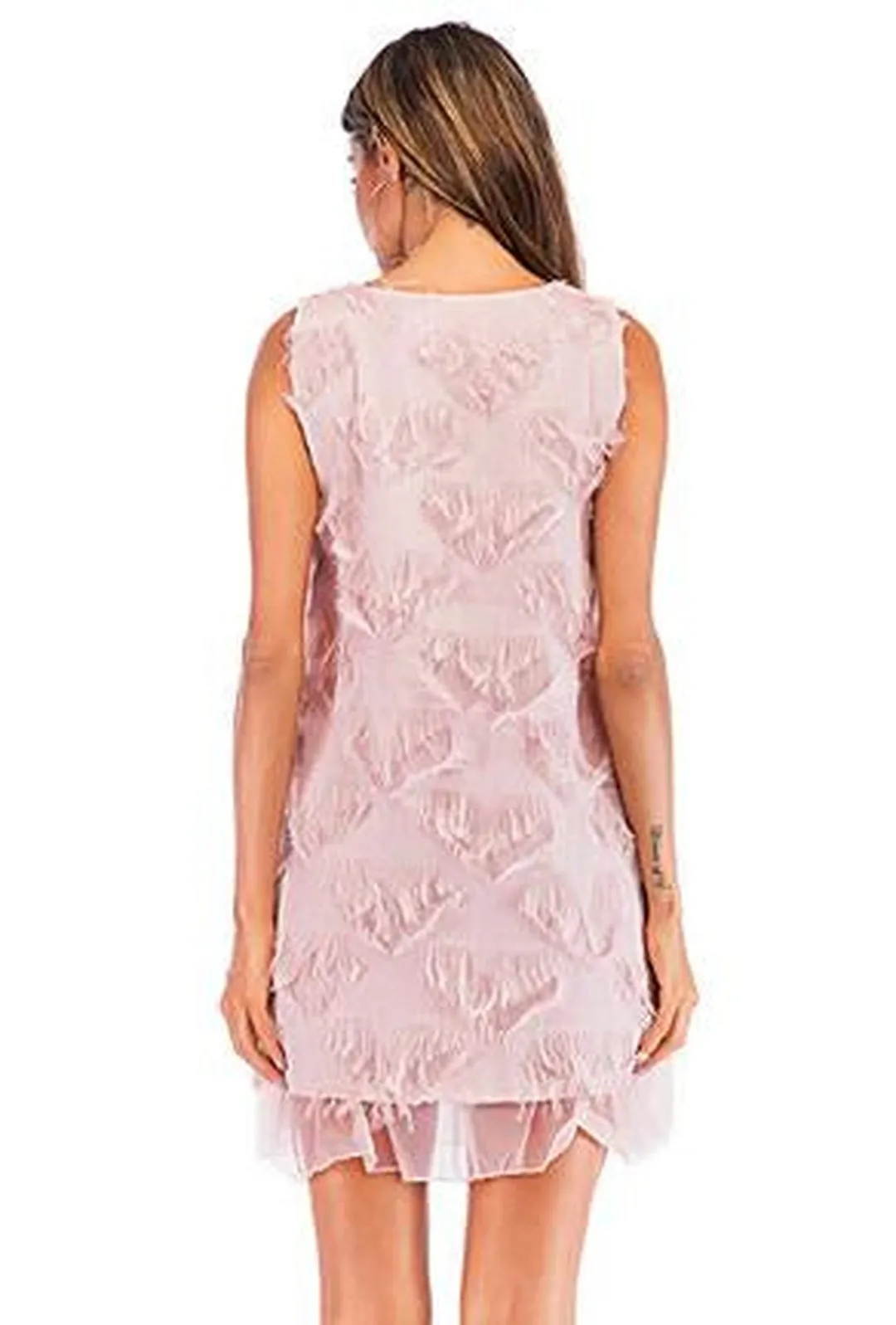 RAVEN - SHEER BURN OUT DRESS