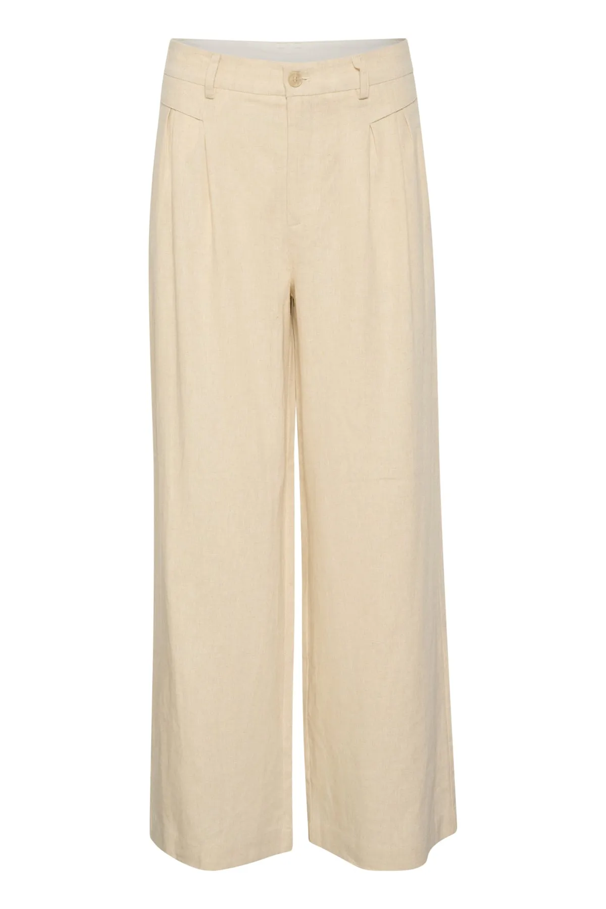 Saint Tropez Estelle Linen Wide Leg Trousers PREMIUM BRAND