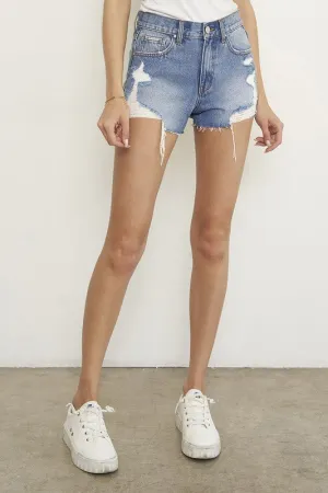 Sawyer Distressed Raw Hem Cut Offs