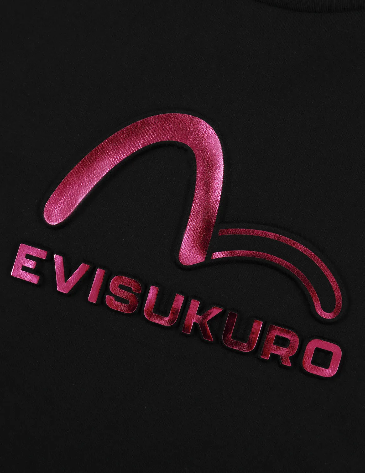 Seagull and Logo Embossed T-Shirt