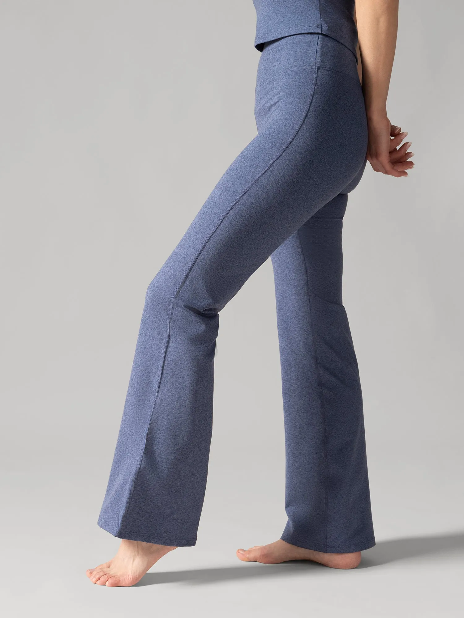 TGIF Wide Leg Yoga Pants - Denim