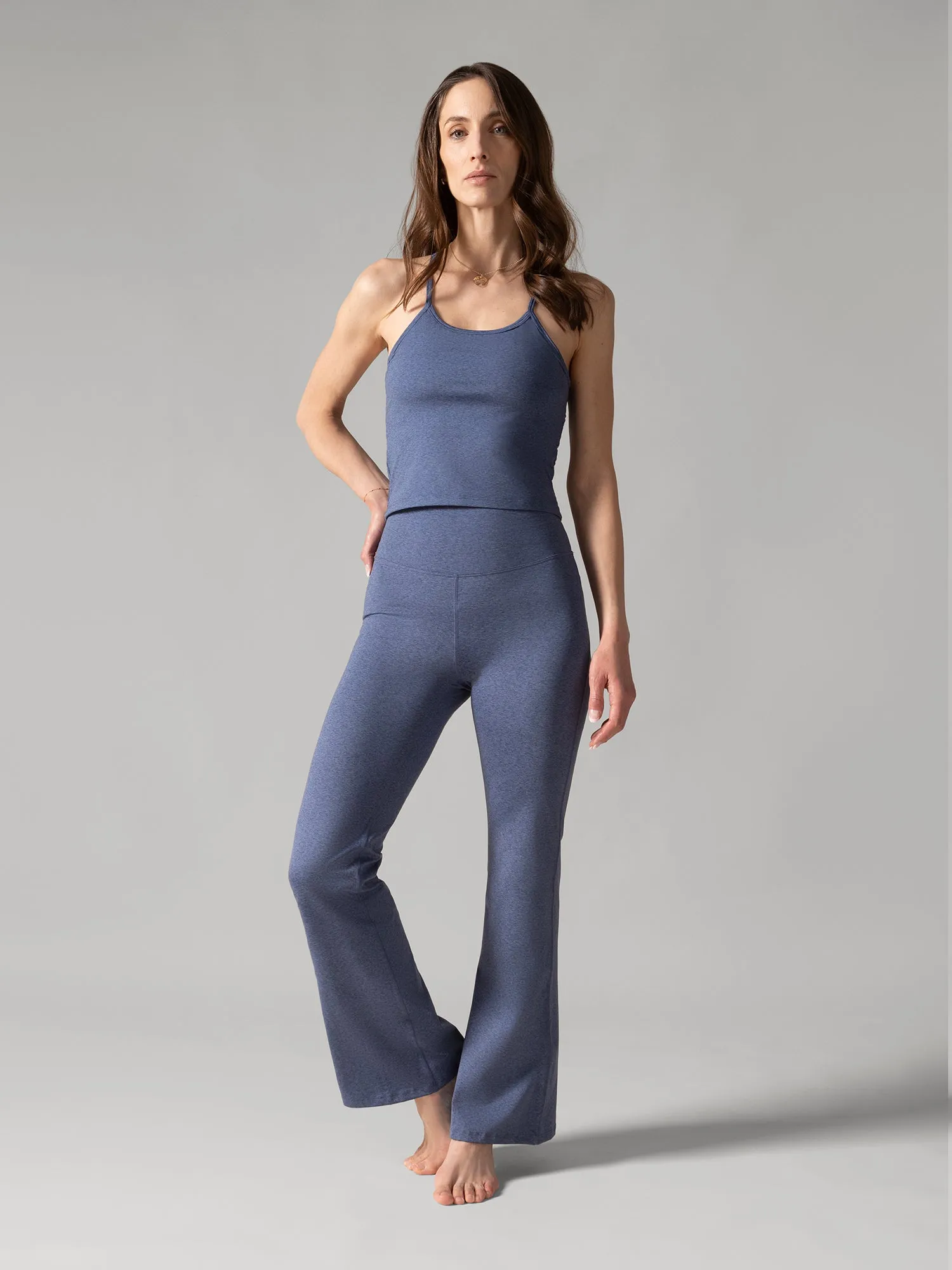TGIF Wide Leg Yoga Pants - Denim