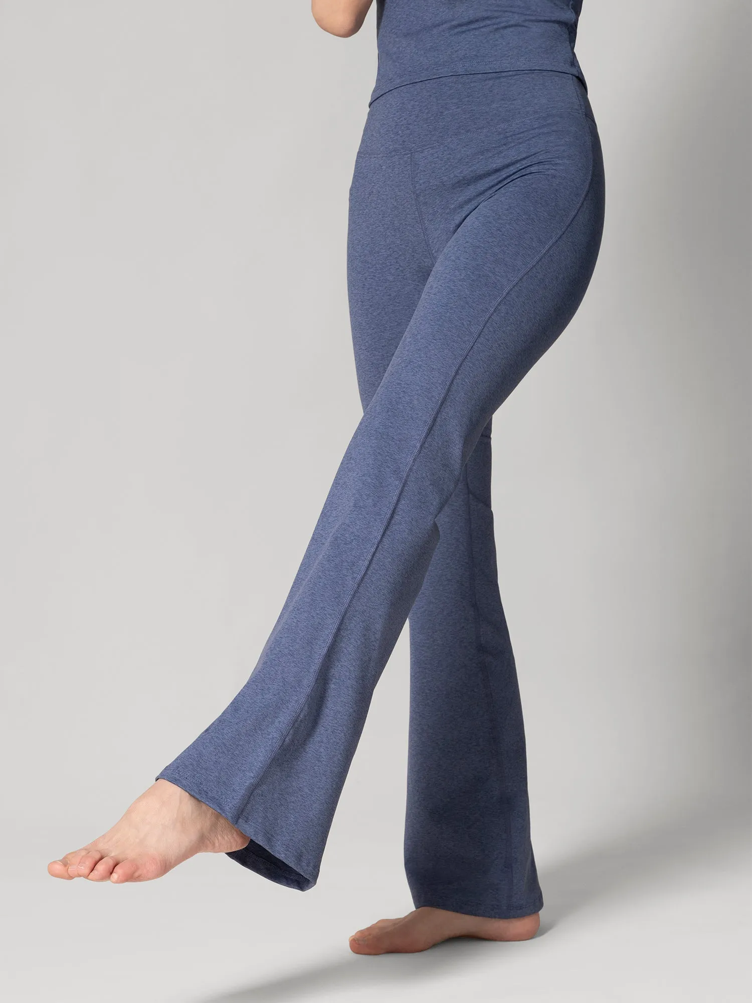 TGIF Wide Leg Yoga Pants - Denim