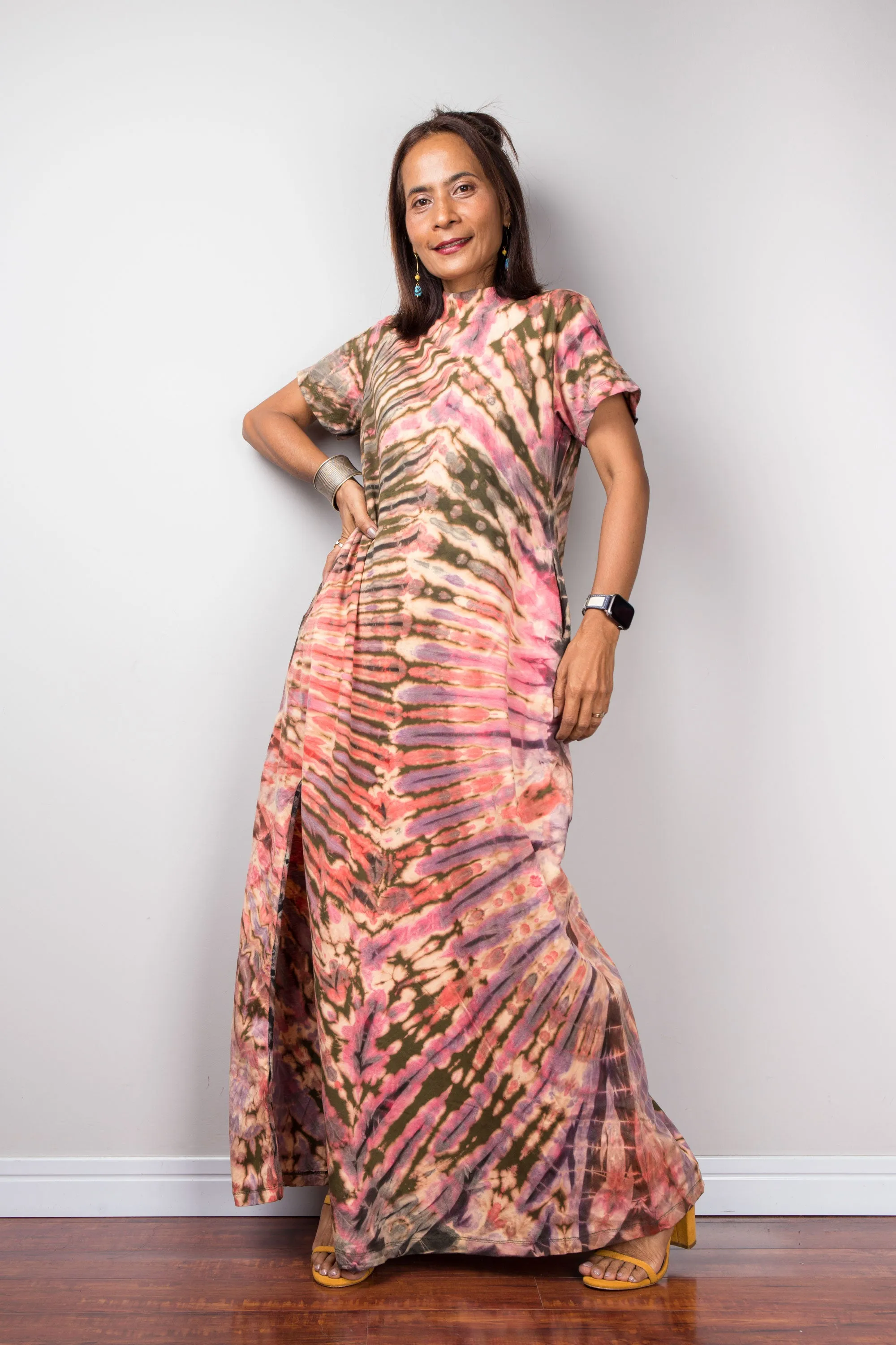 Tie Dye Split Thigh Dress