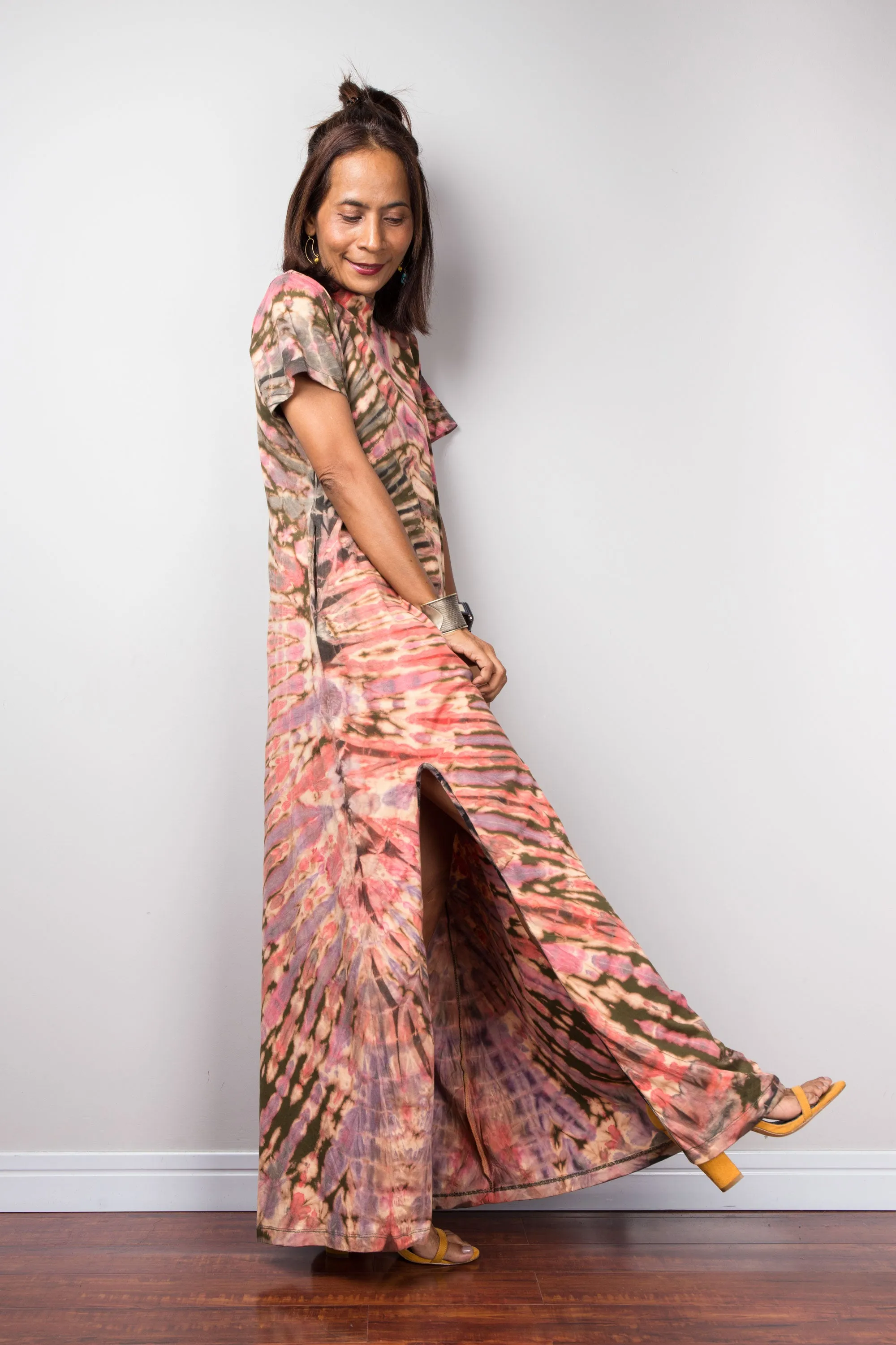 Tie Dye Split Thigh Dress