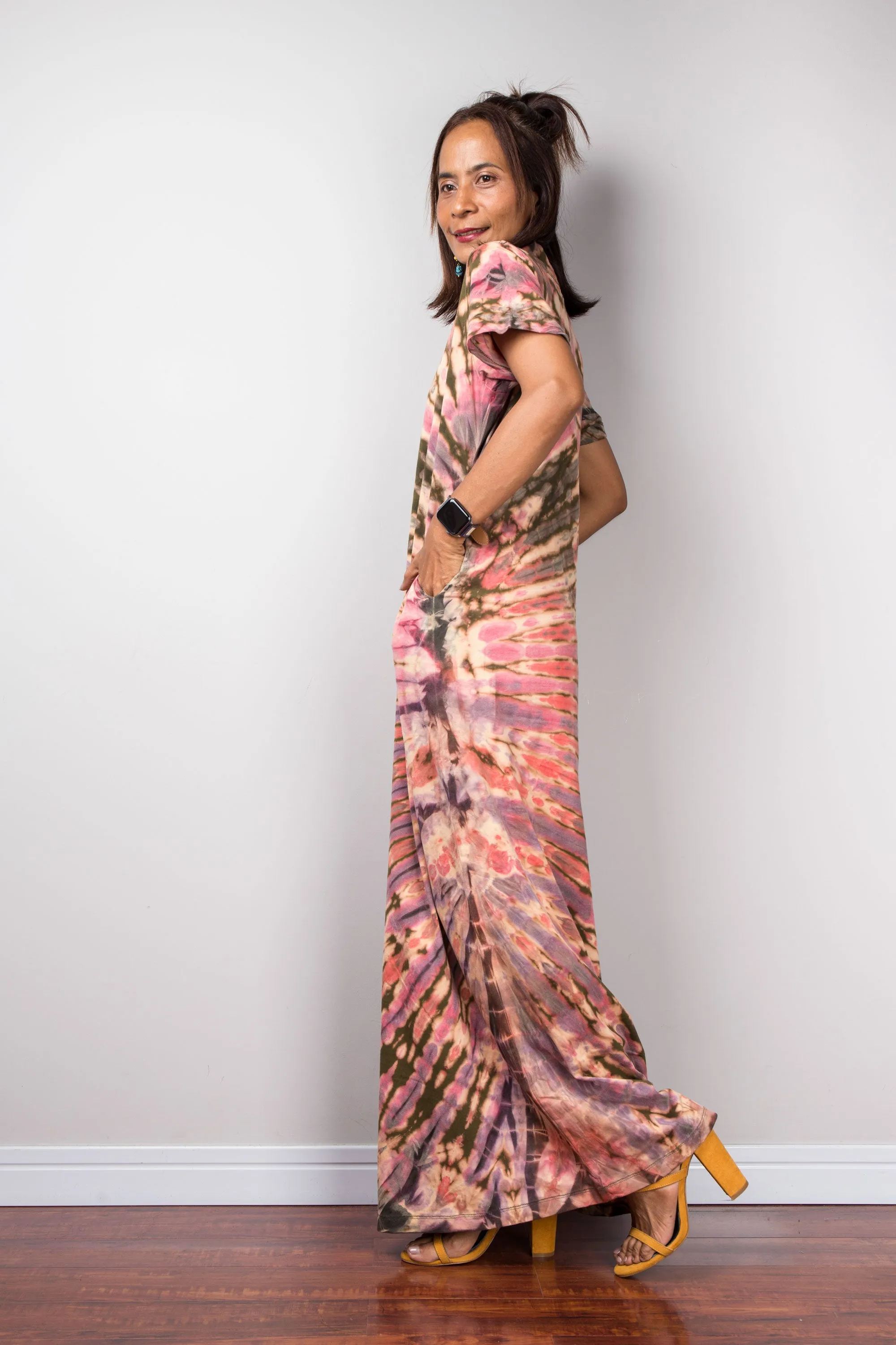 Tie Dye Split Thigh Dress