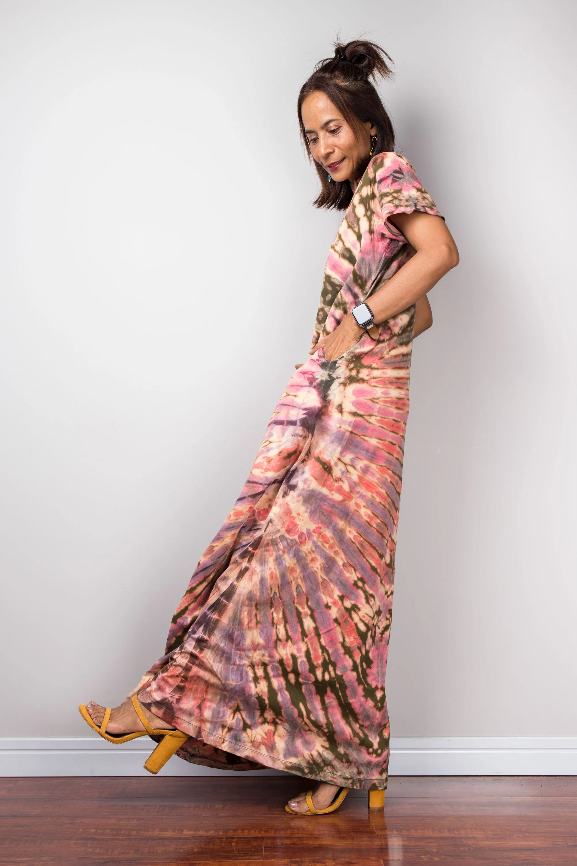 Tie Dye Split Thigh Dress