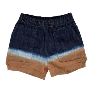 Tiny Whales Tie-Dye Shorts (blue)