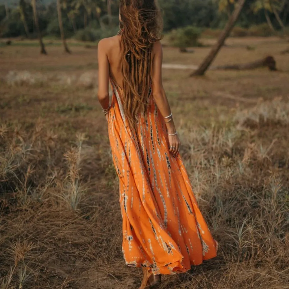 V Neck Summer Beach Sundress