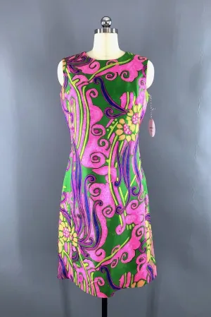 Vintage 1960s Mod Shift Dress