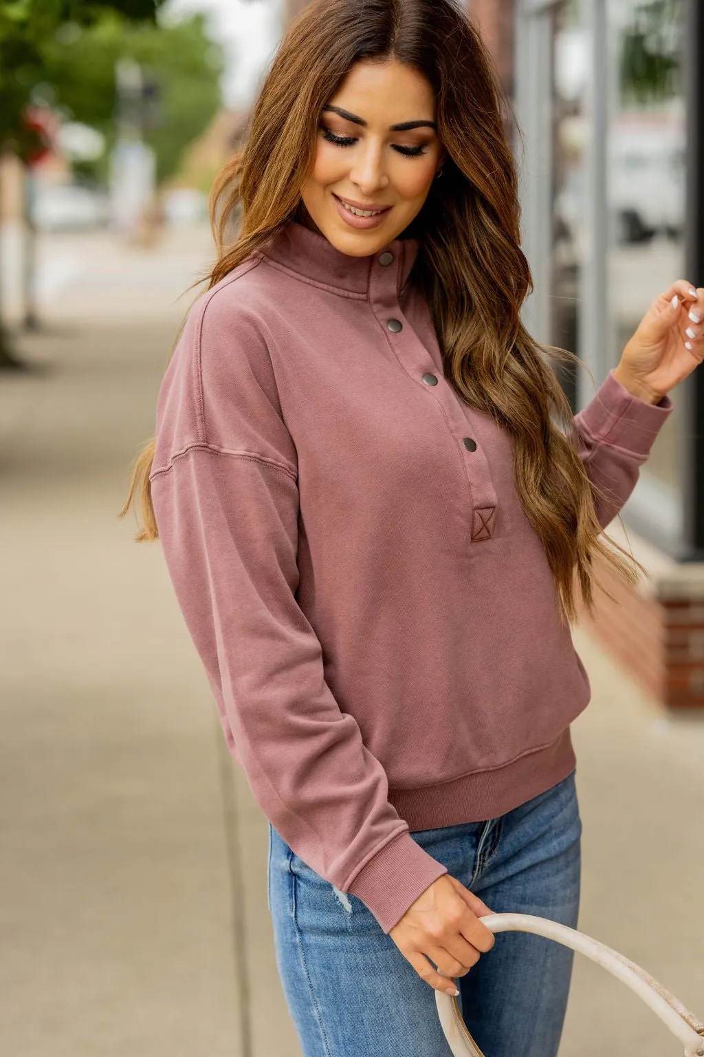 Vintage Four Snap Pullover