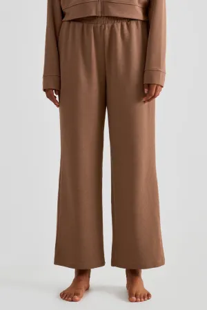 Waffle Knit Wide Leg Pants