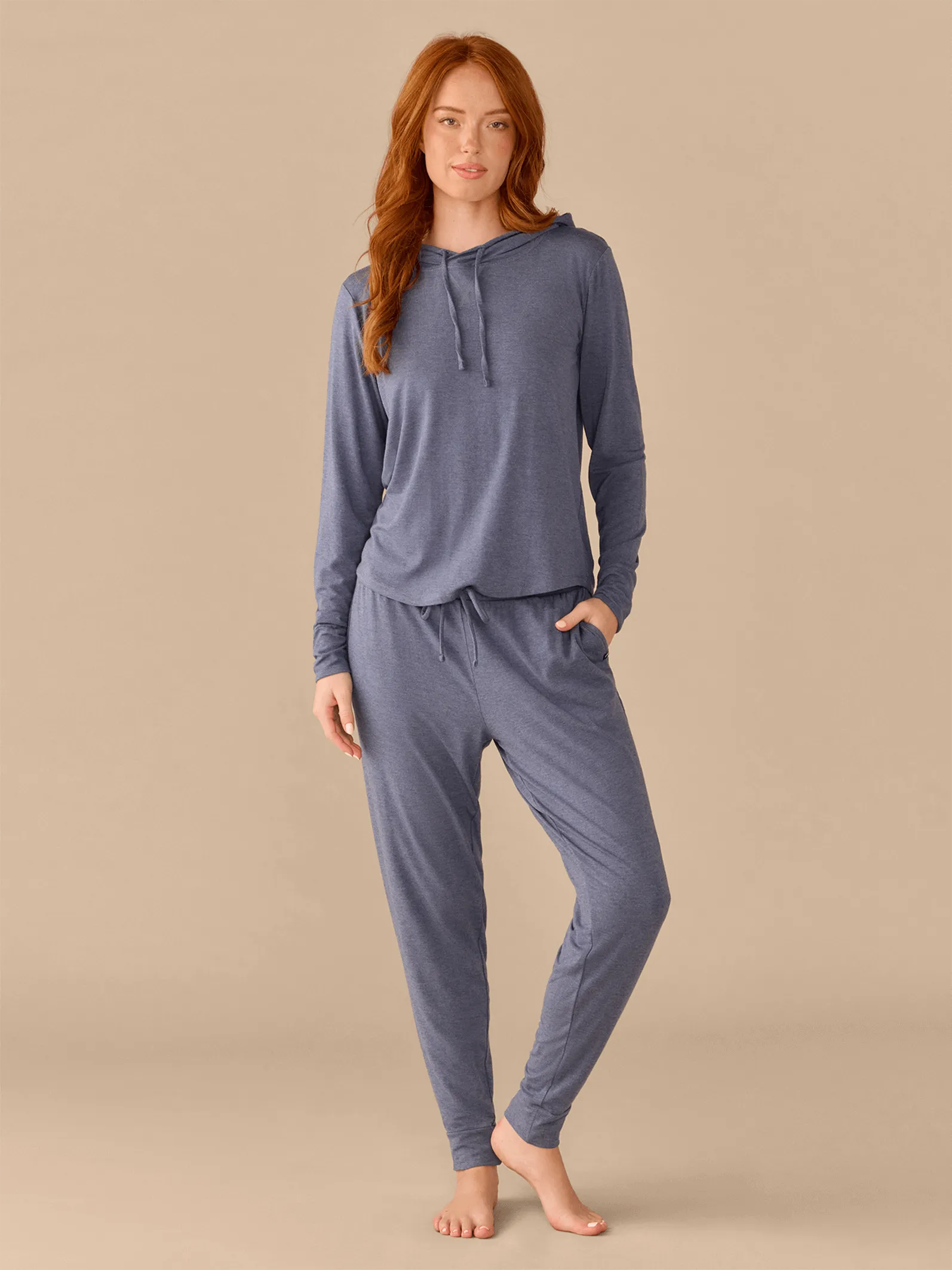 Women's Pullover Hoodie | Heather Navy