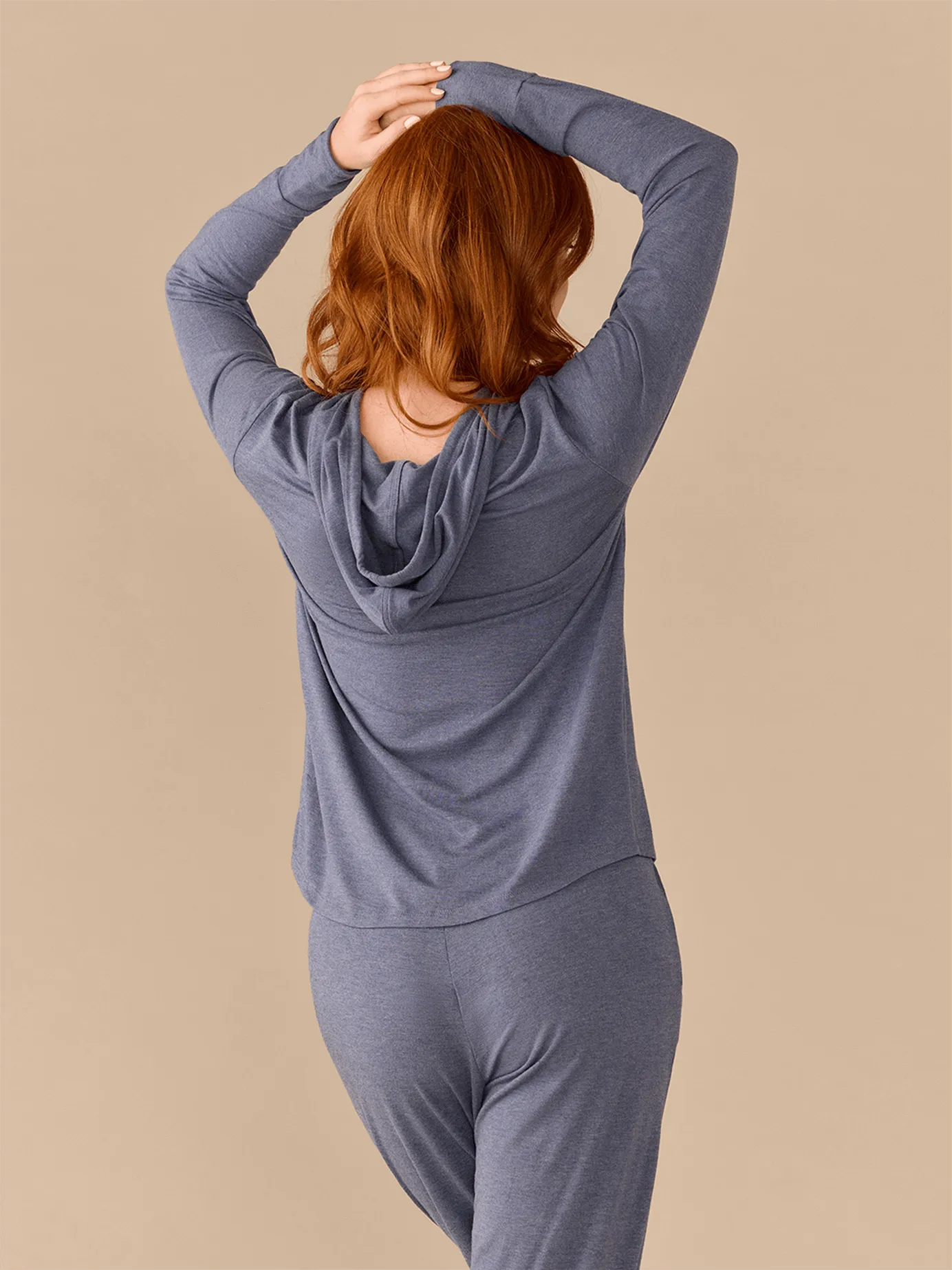 Women's Pullover Hoodie | Heather Navy