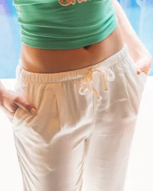 Women's Weekender Pleated Pant - Cream